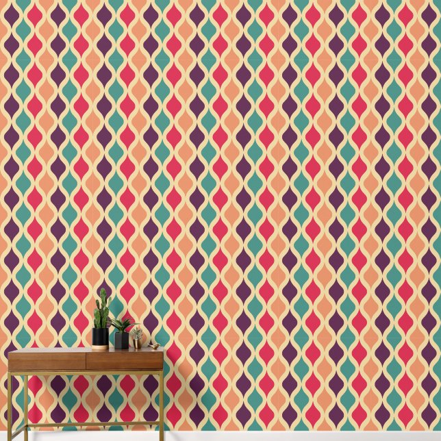Retro pattern wallpaper (Hallway)