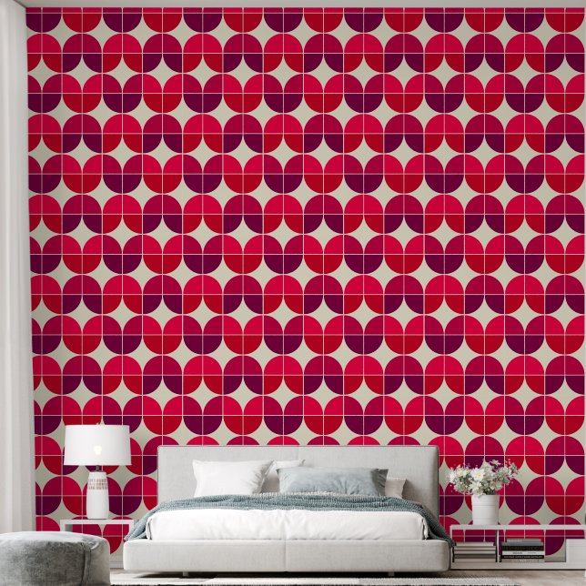 Retro pattern wallpaper (Bedroom)
