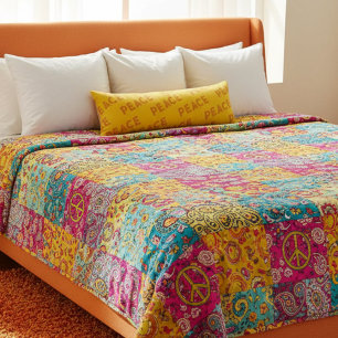 Retro Peace Body Pillow