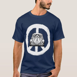 Retro Peace Car Buggy Bug Auto California Love T-Shirt