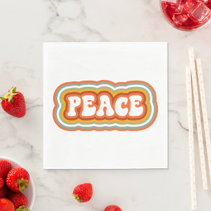 Retro Peace Napkin