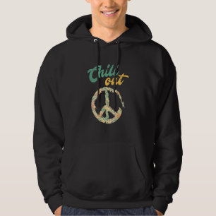 Retro Peace Sign Chill Out Hoodie