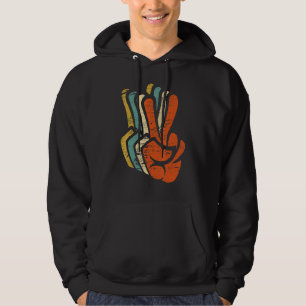 Retro Peace Sign Love 60's 70's Hoodie