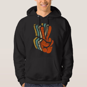 Retro Peace Sign Love 60's 70's Hoodie
