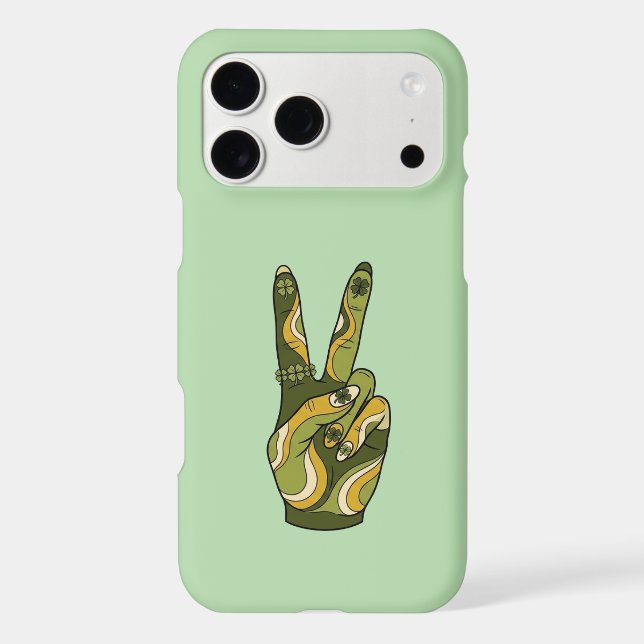 Retro Peace Sign Sketch Minimalist Phone Case (Back)