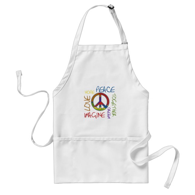 Retro Peace Standard Apron (Front)
