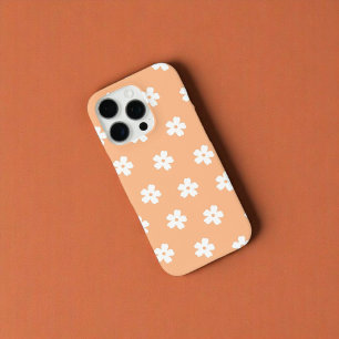 Retro Peach Floral Whimsical Preppy Hippie Spring iPhone 16 Pro Case