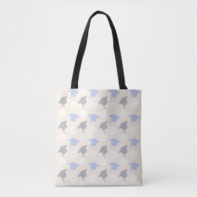 Retro Peach Graduation Tote Bag (Front)