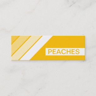 retro PEACHES Mini Business Card