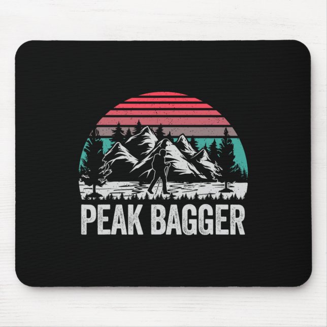 Retro Peak Bagger  Mouse Pad (Front)
