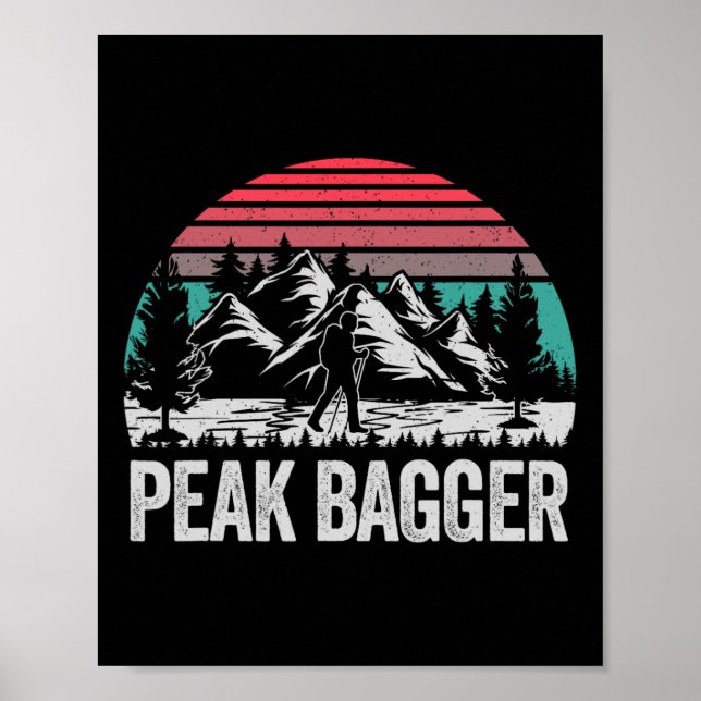 Retro Peak Bagger  Poster (Front)