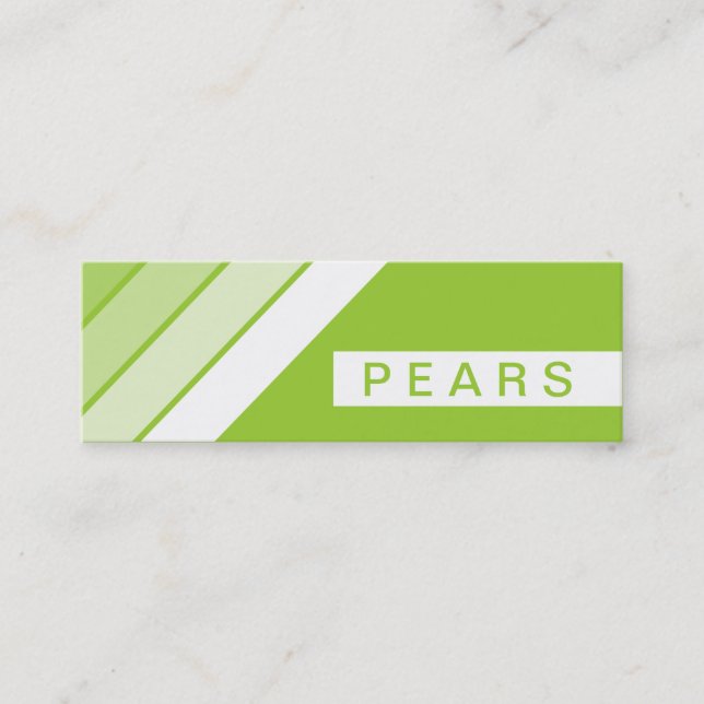 retro PEARS Mini Business Card (Front)