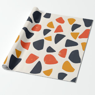 Retro Pebble Mosaic Wrapping Paper