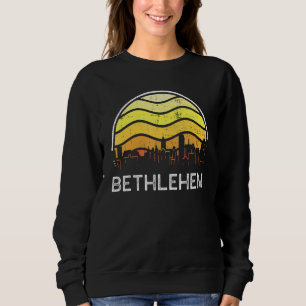 Retro Pennsylvania Bethlehem Visitors Skyline Vint Sweatshirt