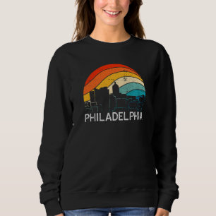 Retro Pennsylvania Philadelphia Skyline Vintage Ur Sweatshirt
