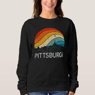 Retro Pennsylvania Pittsburgh Skyline Vintage Urba Sweatshirt