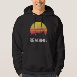 Retro Pennsylvania Reading Skyline Vintage Urban B Hoodie