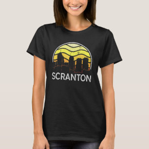 Retro Pennsylvania Scranton Visitors Skyline Vinta T-Shirt
