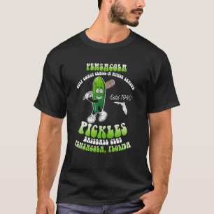 Retro Pensacola Minor League Retro Baseball Pickle T-Shirt
