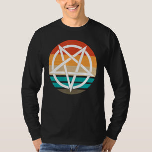 Retro Pentagram Devil 666    T-Shirt