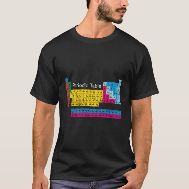 Retro Periodic Table Of Elements Hoodie T-Shirt (Front)
