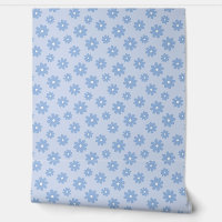 Retro Periwinkle Daisies Floral Nursery