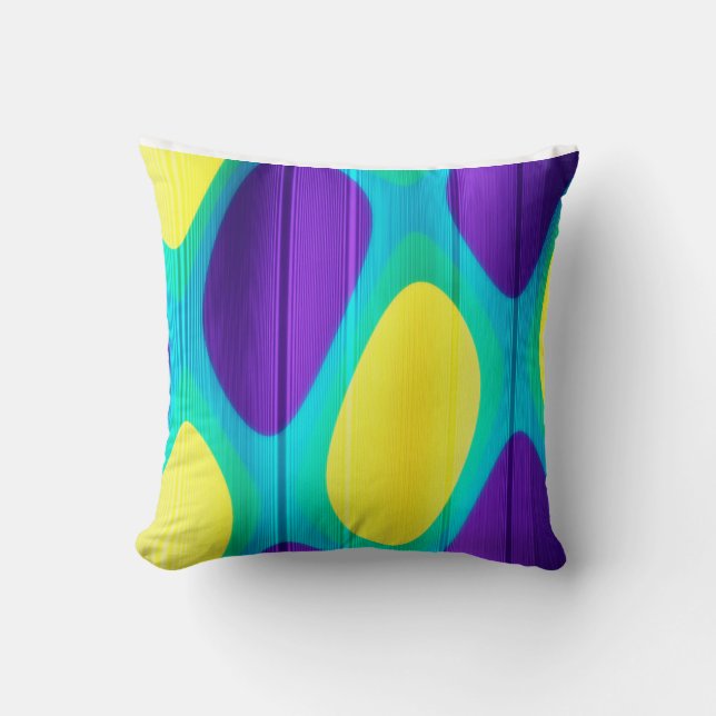 Retro Persian Carpet Peacock Feather Pattern  Cushion (Front)