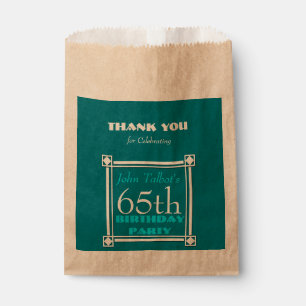 Retro Personalised Birthday Thank You Favour Bag