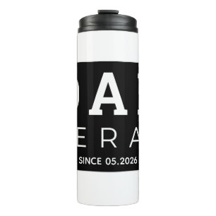 Retro Personalised Dad Gift Est 2026 Best Dad Ever Thermal Tumbler