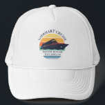 Retro Personalised Matching Family Cruise Ship Trucker Hat<br><div class="desc">Matching retro cruise ship retro design personalised for the whole family on a well deserved vacation. Would look great in the family photos and makes a great keepsake. Simply add your family name,  the departure port and destination or add the year of the cruise by clicking the "Personalise" button.</div>