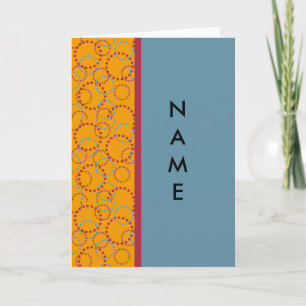 Retro personalised notecards