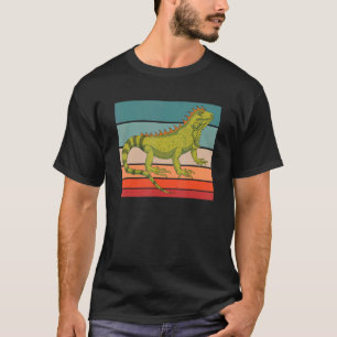 Retro Pet Animal Wildlife Reptile Lizard Iguana 1 T-Shirt