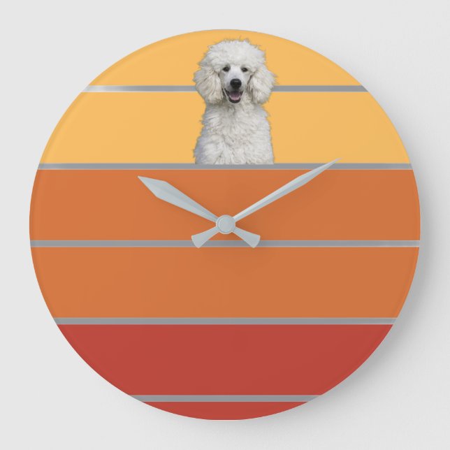 Retro Pet Large Clock (Front)