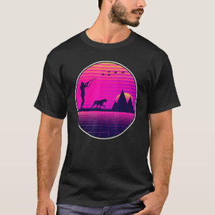 Retro Pheasant Hunting Upland Bird Hunter Dog Vapo T-Shirt