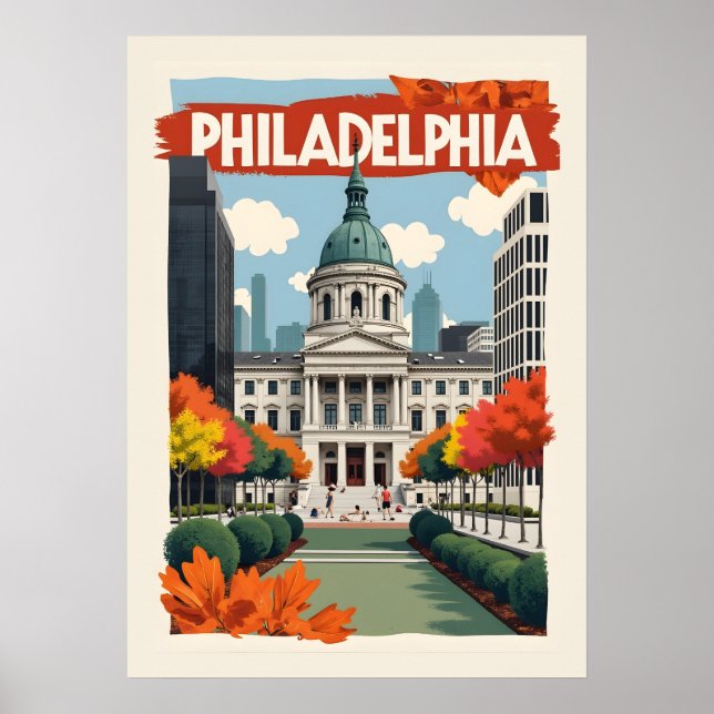 Retro Philadelphia Poster (Front)