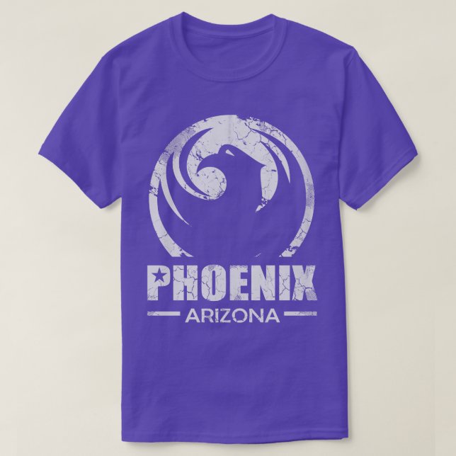 Retro Phoenix Arizona Vintage Fade Flag T-Shirt (Design Front)