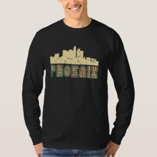 Retro Phoenix Skyline Vintage Cityscape Phoenix Ar T-Shirt