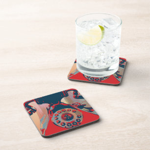 Retro Phone Beverage Coaster