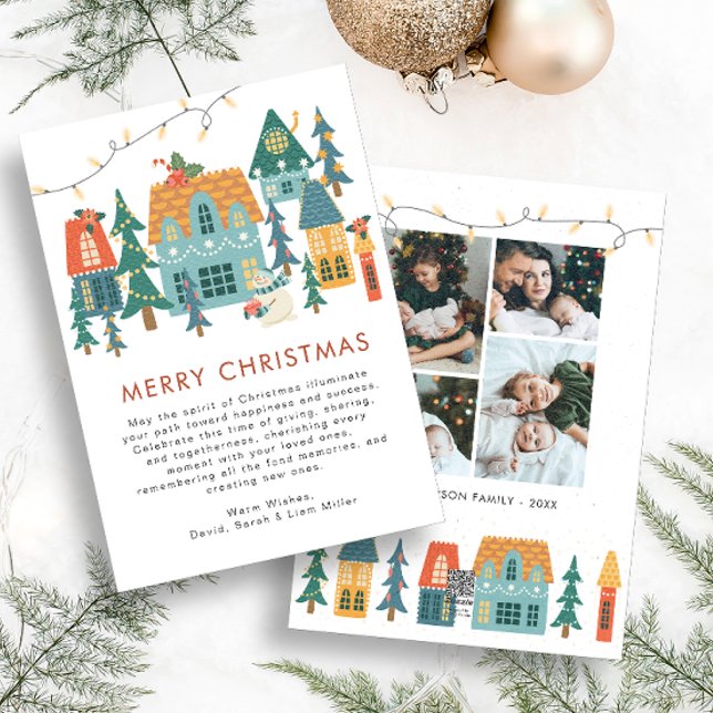 Retro Photo Christmas Holiday Card (Creator Uploaded)