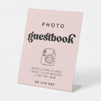 Retro Photo Guestbook | Wedding photo booth sign