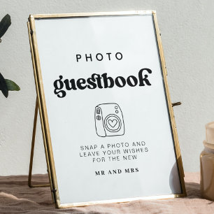 Retro Photo Guestbook   Wedding photo booth sign