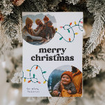 Retro Photo Merry Christmas Card<br><div class="desc">Photo Christmas Card - Ready to be personalised by you!</div>