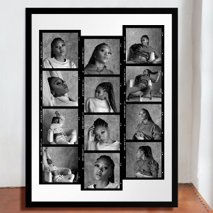 Retro Photo Sequence Custom Collage 18" x 24" Poster