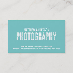 RETRO PHOTOGRAPHY BUSINESS CARD