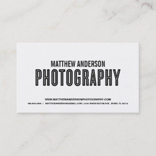 RETRO PHOTOGRAPHY BUSINESS CARD