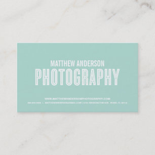 RETRO PHOTOGRAPHY BUSINESS CARD