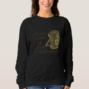 Retro Photography Old Camera Photographer Inspirin Sweatshirt