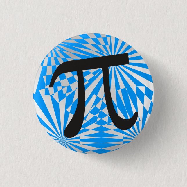 Retro Pi Symbol 3 Cm Round Badge (Front)