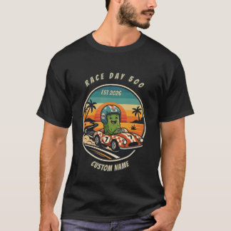 Retro Pickle Indy Racing Tee - Funny Race Day Gift