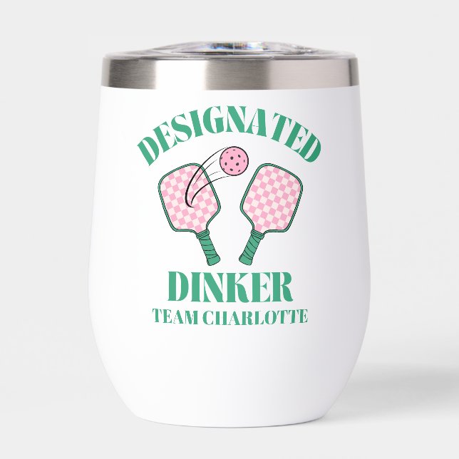 Retro Pickleball Designated Dinker Birthday (Front)